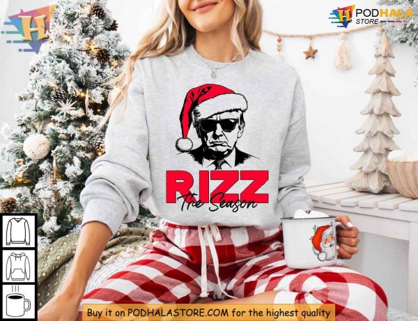 Trump Rizz The Season Sweatshirt, Funny Trump Gift Idea, Xmas Apparel