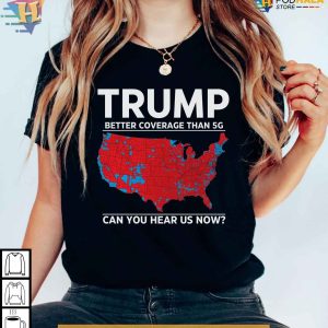 Trump Verizon Shirt, Coverage Map Design, Pro-Trump 2024 Tee