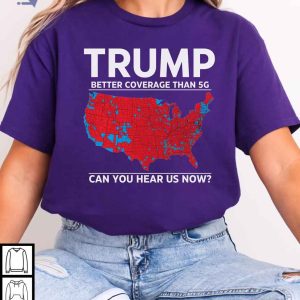 Trump Verizon Shirt Coverage Map Design Pro Trump 2024 Tee 2