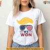 Trump We Won Shirt, Trump Victory Tee, Pro-Trump 2024 Apparel for Supporters