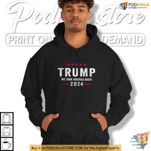 Trump Win 2024 Shirt, We Took America Back, Pro-Trump Campaign Apparel
