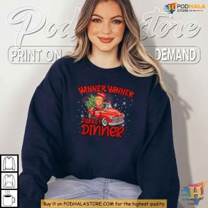 Trump Winner Turkey Dinner Festive Christmas Shirt for Political Humor Fans 3