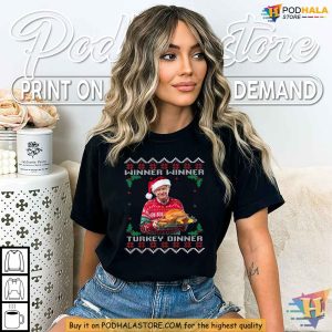 Trump Winner Winner Turkey Dinner Christmas Shirt for Political Humor Fans