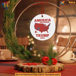 Trump Won Election Map Ceramic Ornament, Funny Christmas Gift Ideas 2