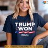 Trump Won US Election 2024 Shirt, Trump Supporter Victory Apparel