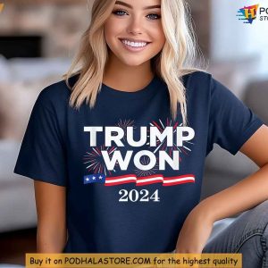 Trump Won US Election 2024 Shirt, Trump Supporter Victory Apparel
