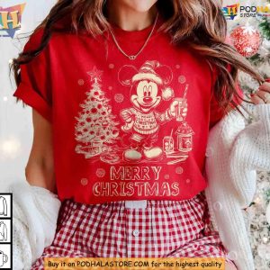 Vintage Merry Christmas Mickey Mouse Shirt Perfect Funny Xmas Gift 2
