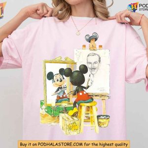 Vintage Mickey Mouse Painting Walt Disney Shirt Disney Xmas Gift Ideas 3