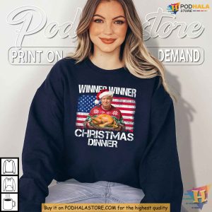 Winner Winner Christmas Dinner Shirt Trump Gift Ideas For Holidays 4