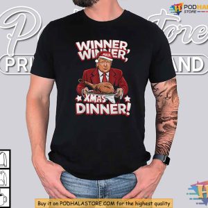 Winner Winner Christmas Dinner Trump Shirt Funny Holiday Gift Idea 3