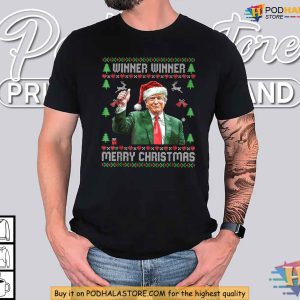 Winner Winner Merry Christmas Santa Trump Shirt, Trump Christmas Gifts