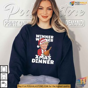 Winner Winner Xmas Dinner Trump Shirt Donald Trump Christmas Gifts Apparel 4