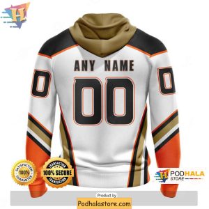 Anaheim Ducks 3D Hoodie Personalized NHL Apparel With 30th Anniversary Logo 2