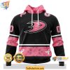 Anaheim Ducks 3D Hoodie Personalized Paisley Breast Cancer Awareness Apparel