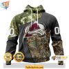 Bold Colorado Avalanche Hoodie, NHL Merch with Camo Design
