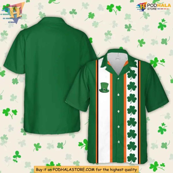 Celebrate in Style with Green Hawaiian Shirt for St Patricks Day Festivities