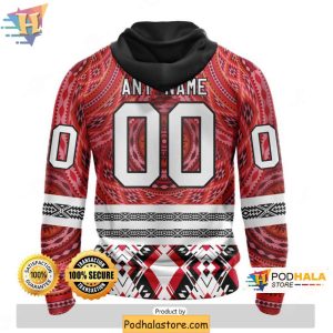 Chicago Blackhawks 3D Hoodie with Native Inspired Patterns for Fans 2