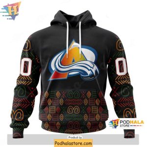 Colorado Avalanche 3D Hoodie Celebrating Black History Month NHL Apparel 1