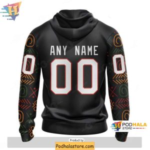 Colorado Avalanche 3D Hoodie Celebrating Black History Month NHL Apparel 2