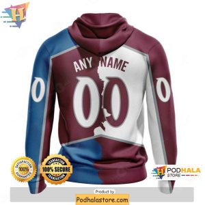 Colorado Avalanche 3D Hoodie Customizable NHL Apparel for Fans 2