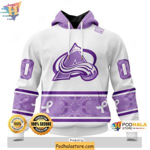 Colorado Avalanche 3D Hoodie Personalized Hockey Fights Cancer Design 1