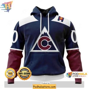 Colorado Avalanche Hoodie 3D NHL Merch for Hockey Fans 1