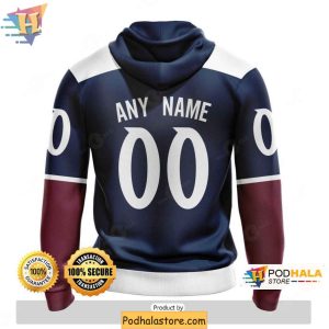 Colorado Avalanche Hoodie 3D NHL Merch for Hockey Fans 2