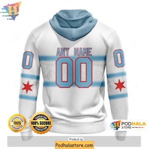 Custom Chicago Blackhawks Hoodie 3D Gradient Design for Hockey Lovers 2