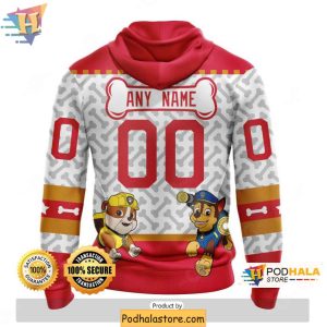 Custom Chicago Blackhawks Hoodie with Unique Paw Patrol Inspired 3D Design 2