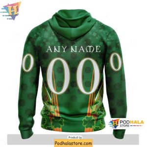 Custom Colorado Avalanche 3D Hoodie Shamrock Design for St Patricks Day Fans 2