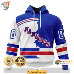 Custom New York Rangers 3D Hoodie NHL Team Apparel for Fans 1