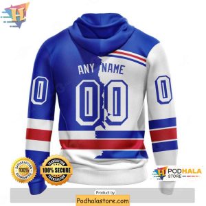 Custom New York Rangers 3D Hoodie NHL Team Apparel for Fans 2