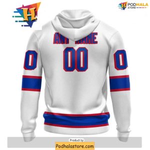 Custom New York Rangers 3D Hoodie with Name and Number for Hockey Fans 2