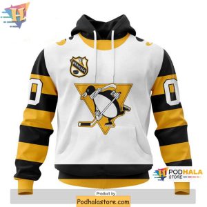 Custom Pittsburgh Penguins 3D Hoodie Heritage NHL Design Fan Apparel 1