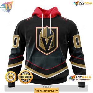Custom Vegas Golden Knights Hoodie 3D NHL Ice Hockey Clothing 1