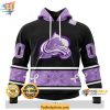 Customizable Colorado Avalanche 3D Hoodie, Hockey Fights Cancer 3D Clothing