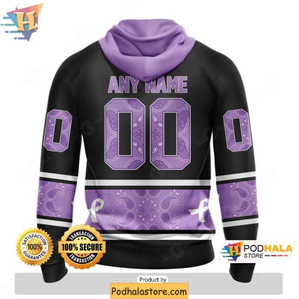 Customizable Colorado Avalanche 3D Hoodie, Hockey Fights Cancer 3D Clothing
