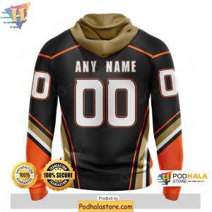 Customizable NHL 30th Anniversary Anaheim Ducks Hoodie 3D NHL Apparel 2