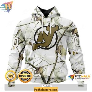 Customizable New Jersey Devils 3D Hoodie Camouflage Winter Fan Apparel 1