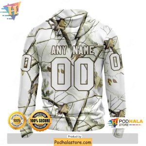 Customizable New Jersey Devils 3D Hoodie Camouflage Winter Fan Apparel 2