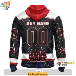 Customizable New Jersey Devils 3D Hoodie with Star Wars Style 2