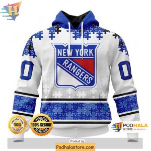 Customizable New York Rangers 3D Hoodie for Fans of NHL Team Pride 1