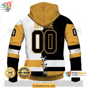 Customizable Pittsburgh Penguins Broken Mix 3D Hoodie for NHL Fans 2