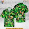 Firefighter Hawaiian Shirt With Beer for Saint Patricks Day Celebrations
