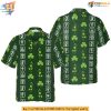 Green Hawaiian Shirt with Shamrocks Perfect for Irish Festivals and Celebrations
