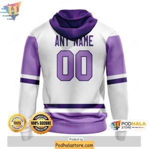 Hockey Fights Cancer Chicago Blackhawks 3D Hoodie Custom NHL Clothing 2