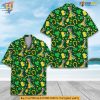 Lucky Green Clover Hawaiian Shirt, St Patricks Day Floral Aloha Shirt