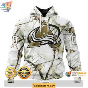 NHL Colorado Avalanche Hoodie Winter Camo 3D Personalized Sweatshirt 1