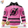 NHL New Jersey Devils Hoodie Sweatshirt 3D Breast Cancer Awareness Apparel