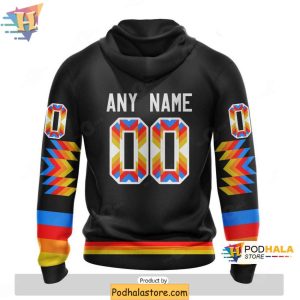 New Jersey Devils 3D Hoodie With Personalized Name and Native Pattern 2